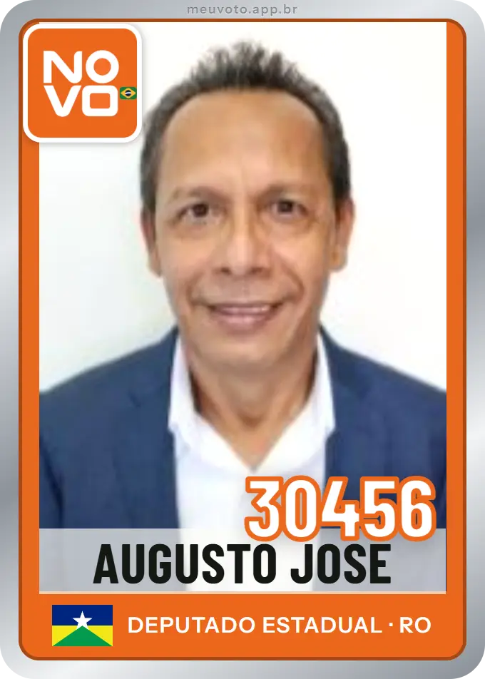 Carta de Augusto José, número 30456, Novo