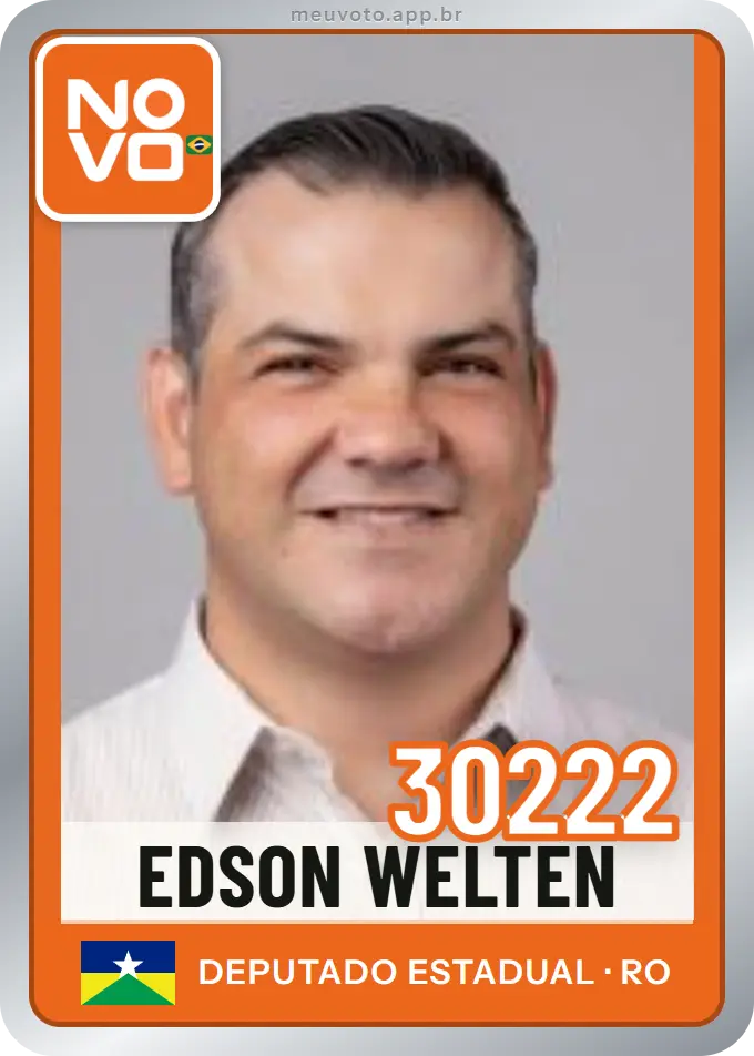 Carta de Edson Welten, número 30222, Novo