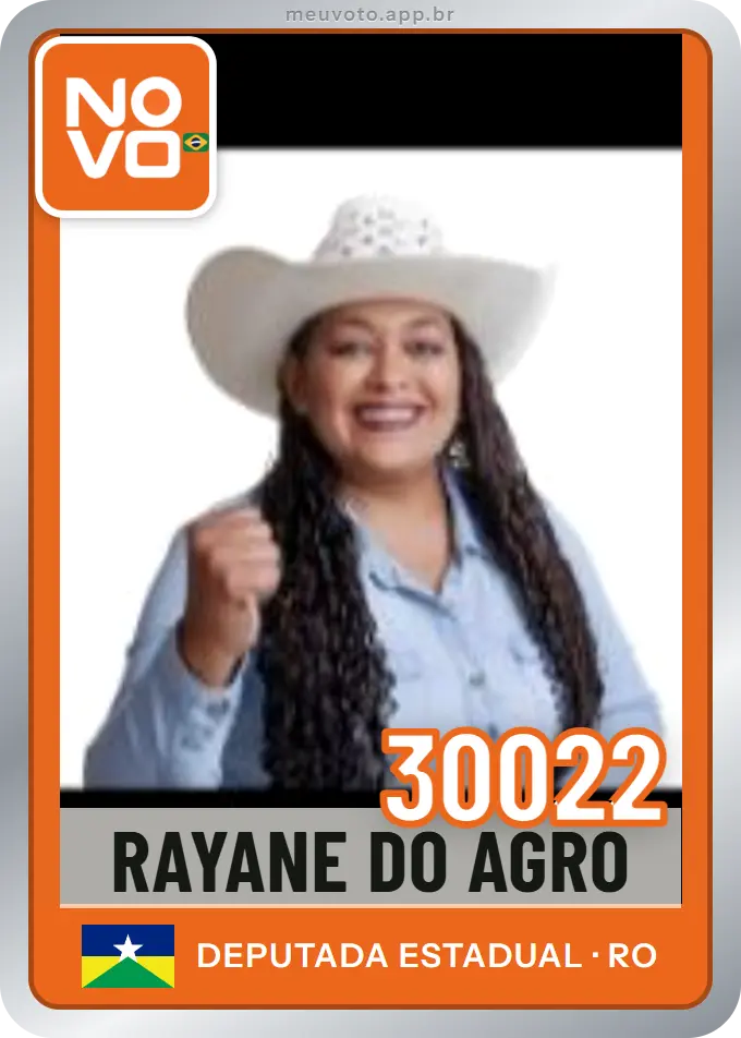 Carta de Rayane  do Agro, número 30022, Novo
