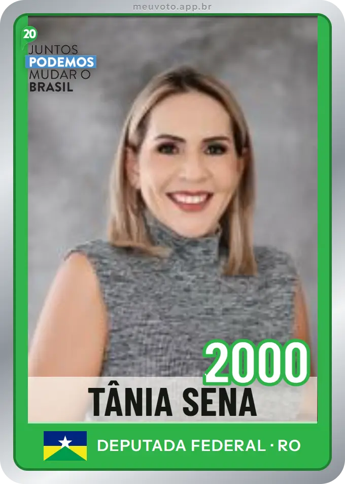 Carta de Tânia Sena, número 2000, Podemos