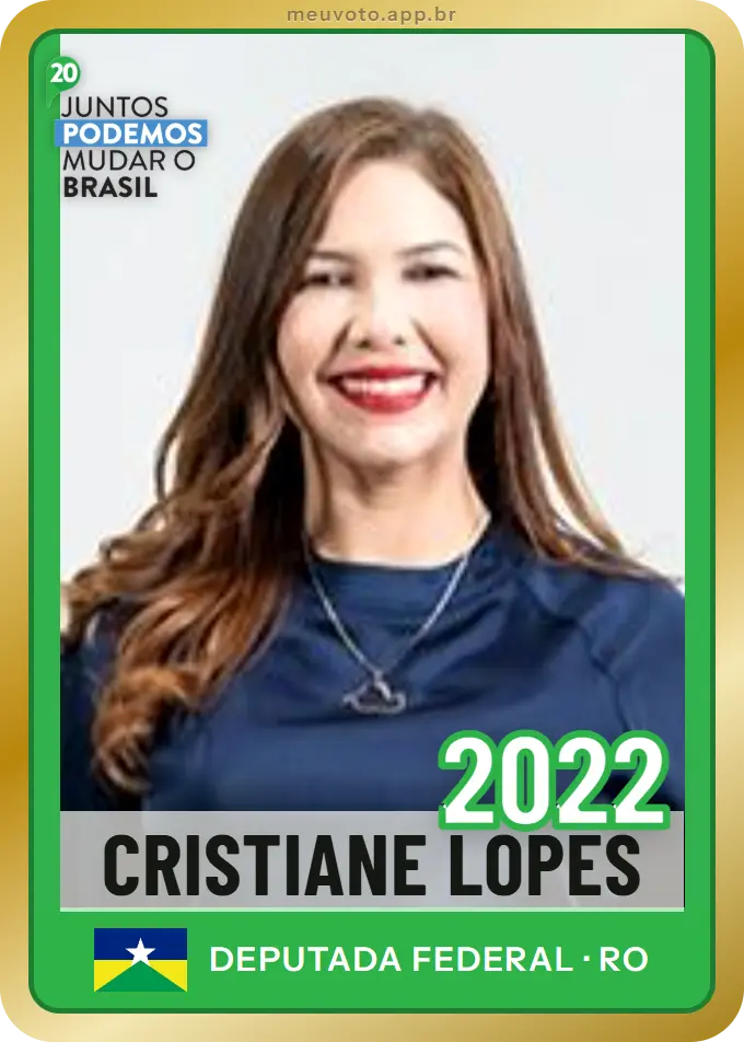 Carta de Cristiane Lopes, número 2022, Podemos