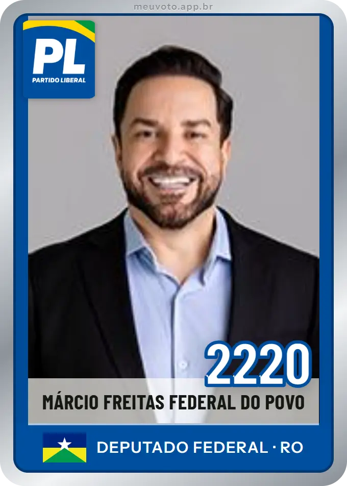 Carta de Márcio Freitas Federal do Povo, número 2220, PL