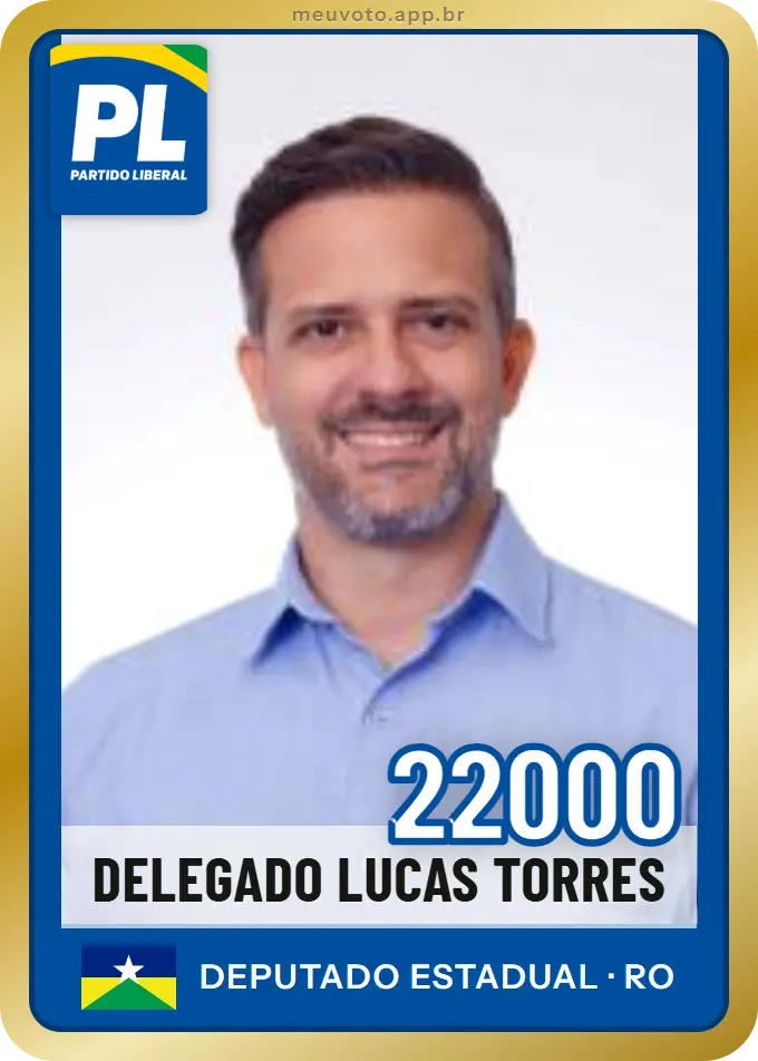 Carta de Delegado Lucas Torres, número 22000, PL