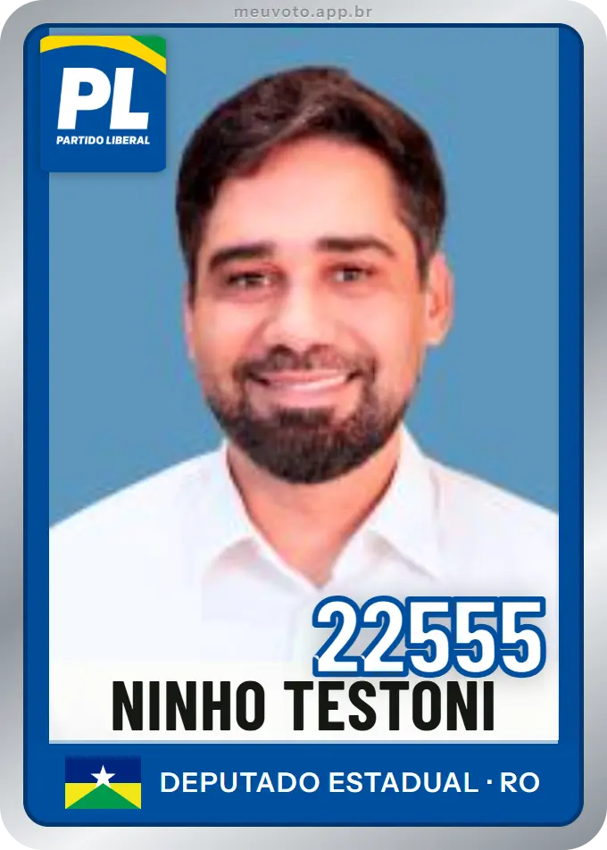 Carta de Ninho Testoni, número 22555, PL