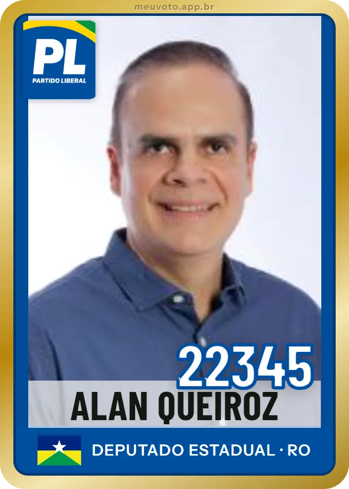 Carta de Alan Queiroz, número 22345, PL