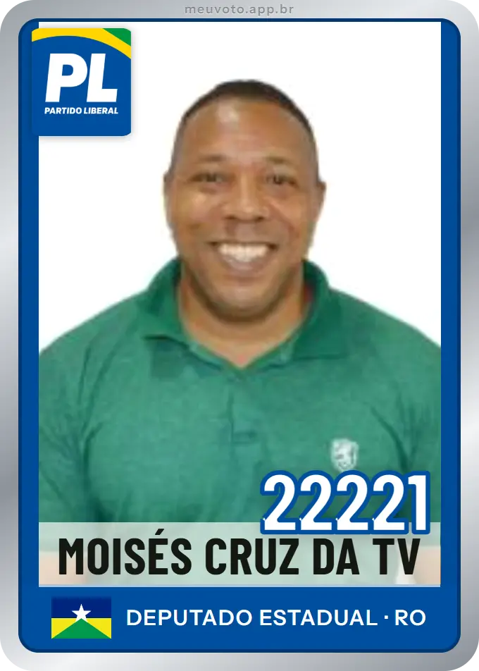 Carta de Moisés Cruz da Tv, número 22221, PL