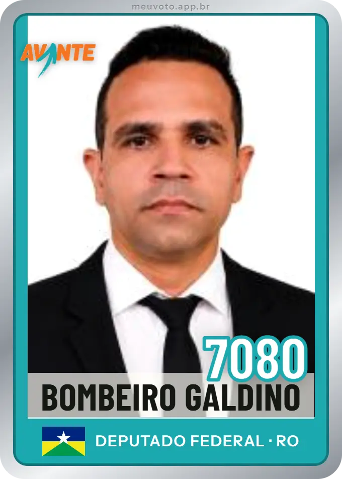 Carta de Bombeiro Galdino, número 7080, Avante