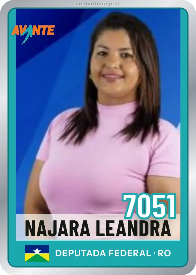 Carta de Najara Leandra, número 7051, Avante