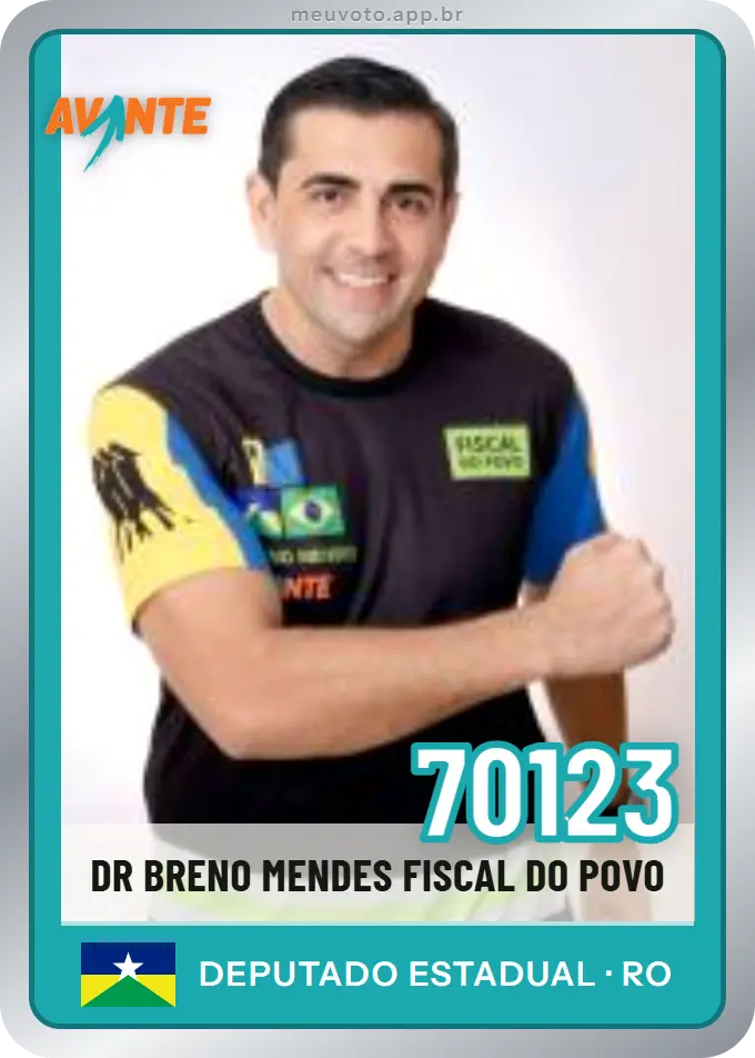 Carta de Dr Breno Mendes Fiscal do Povo, número 70123, Avante