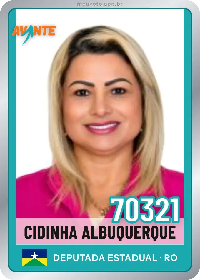 Carta de Cidinha Albuquerque, número 70321, Avante