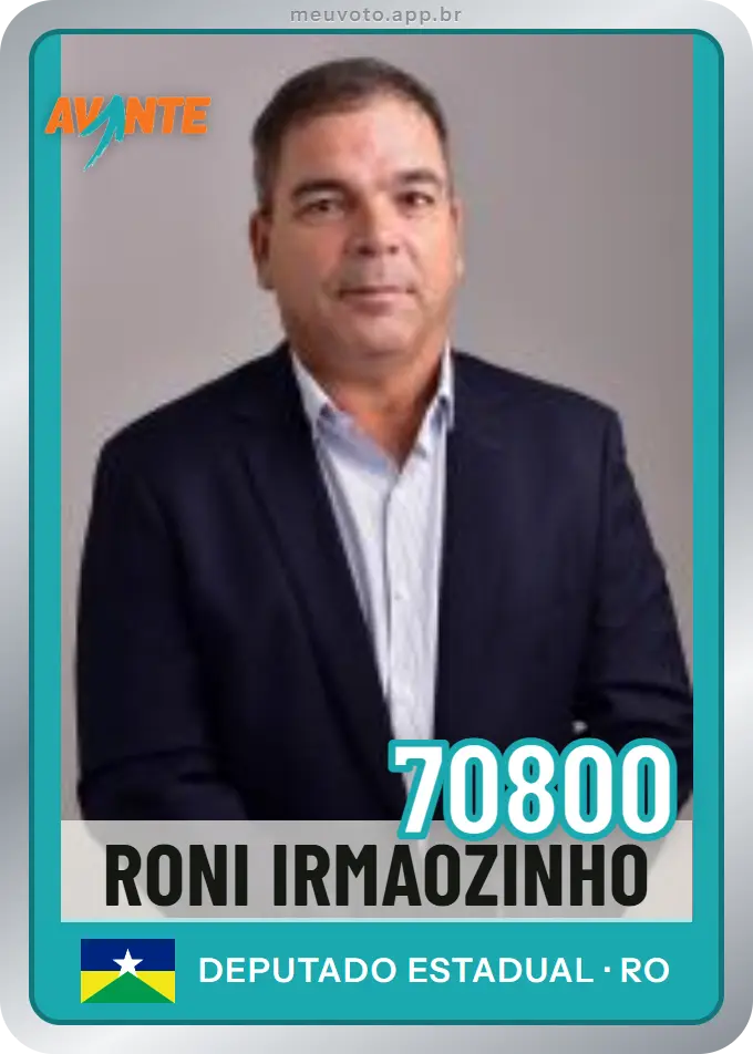 Carta de Roni Irmaozinho, número 70800, Avante