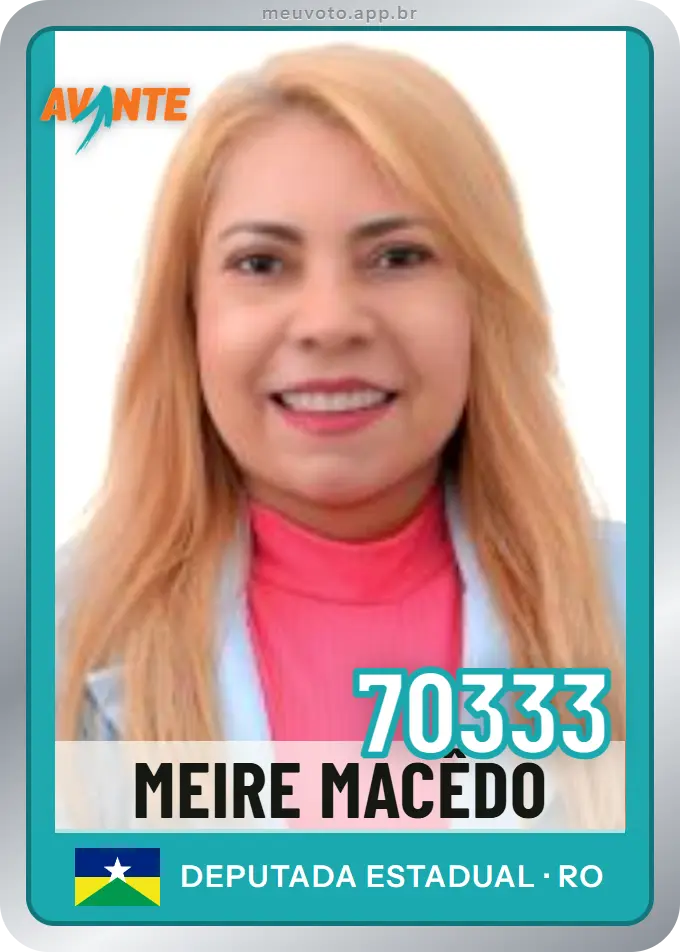 Carta de Meire Macêdo, número 70333, Avante