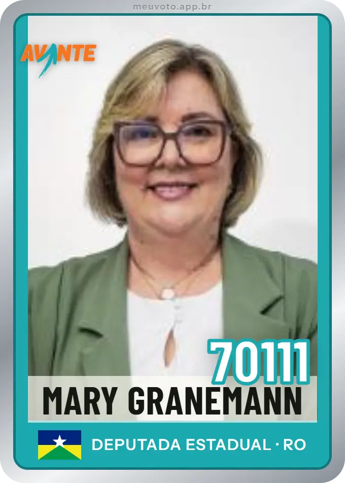 Carta de Mary Granemann, número 70111, Avante
