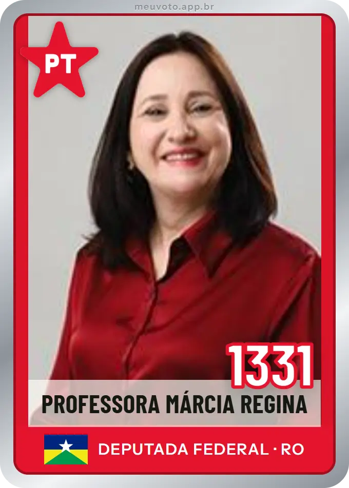 Carta de Professora Márcia Regina, número 1331, PT