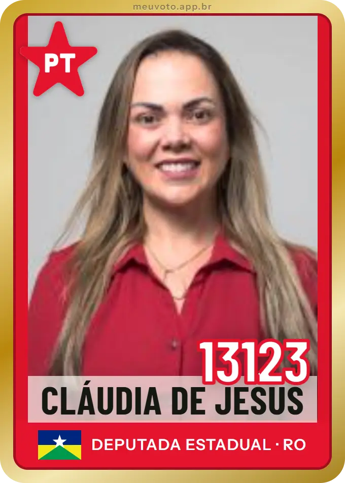 Carta de Cláudia de Jesus, número 13123, PT