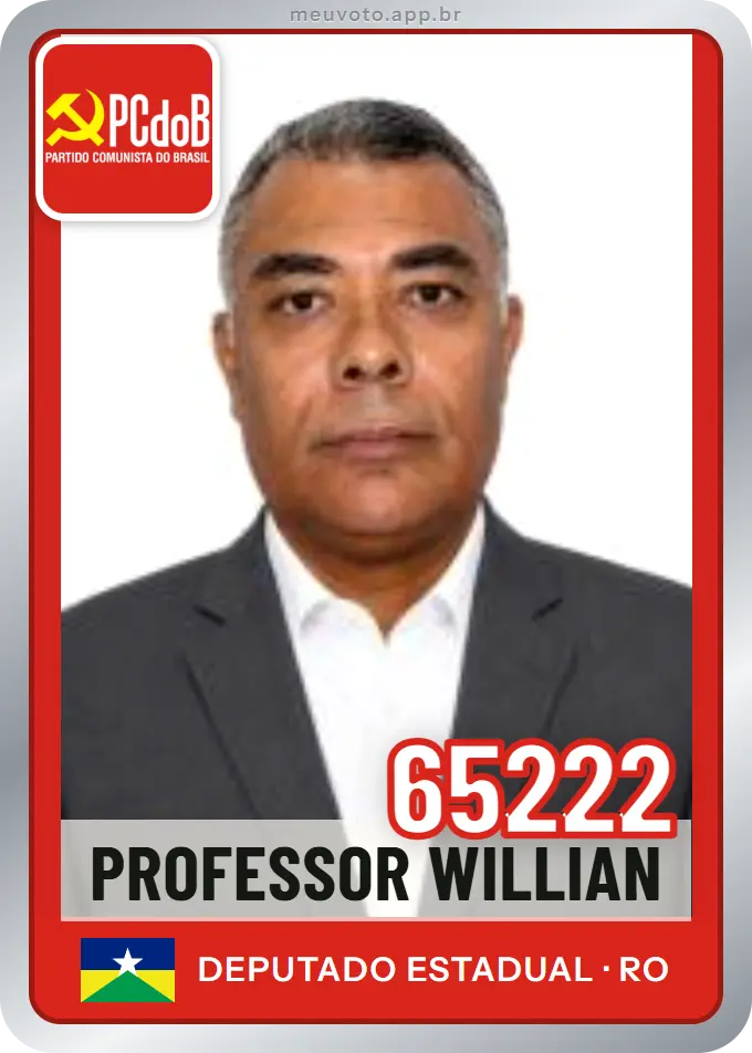 Carta de Professor Willian, número 65222, PCdoB