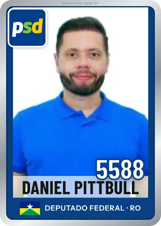 Carta de Daniel Pittbull, número 5588, PSD