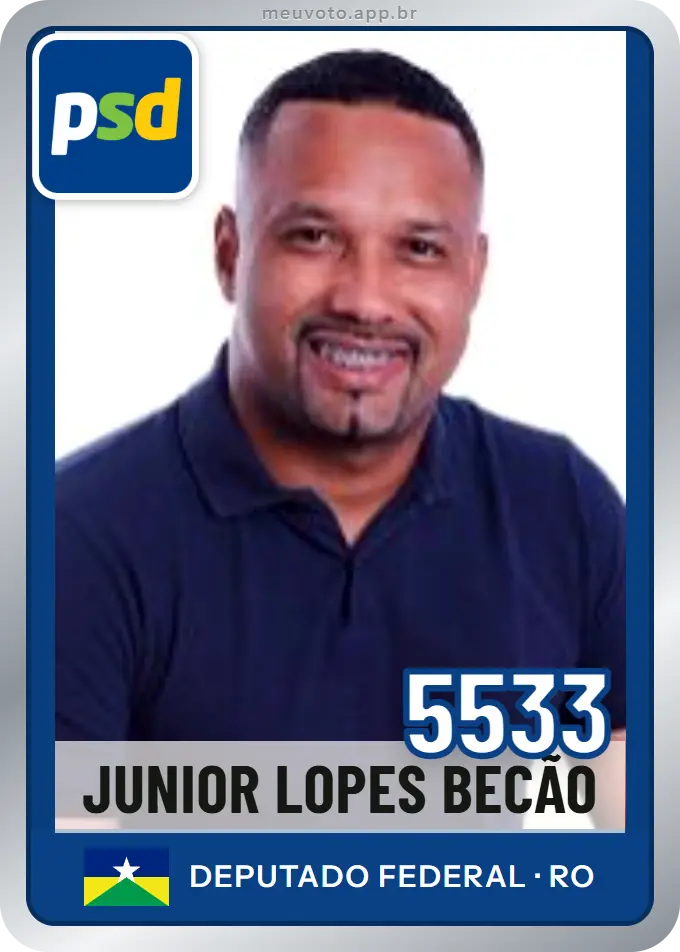 Carta de Junior Lopes Becão, número 5533, PSD