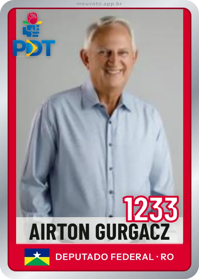 Carta de Airton Gurgacz, número 1233, PDT