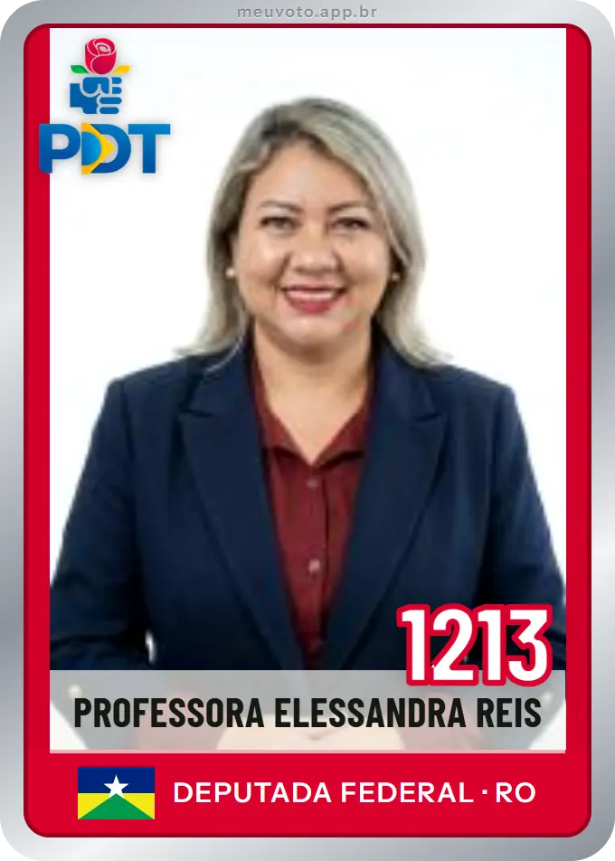 Carta de Professora Elessandra Reis, número 1213, PDT