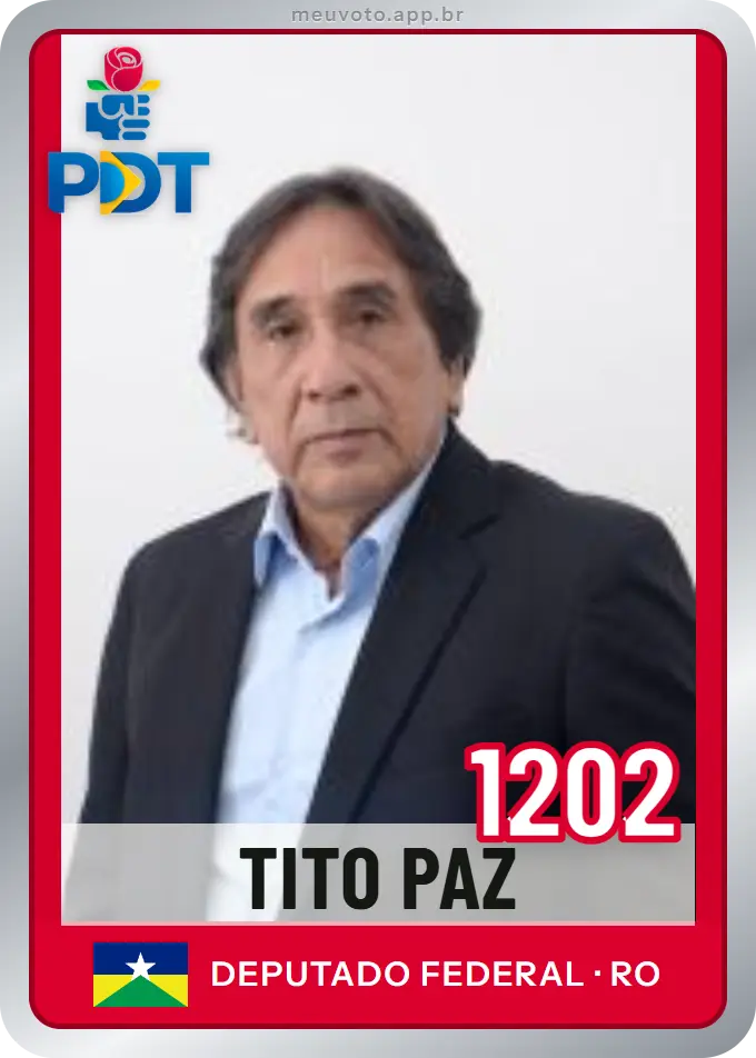 Carta de Tito Paz, número 1202, PDT