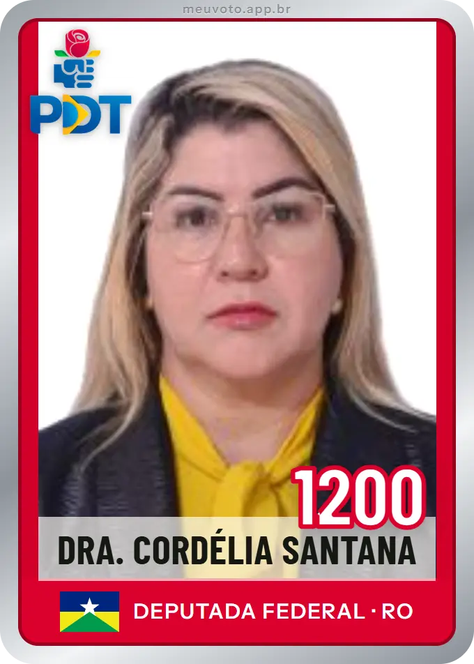 Carta de Dra. Cordélia Santana, número 1200, PDT