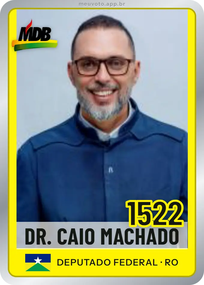 Carta de Dr. Caio Machado, número 1522, MDB