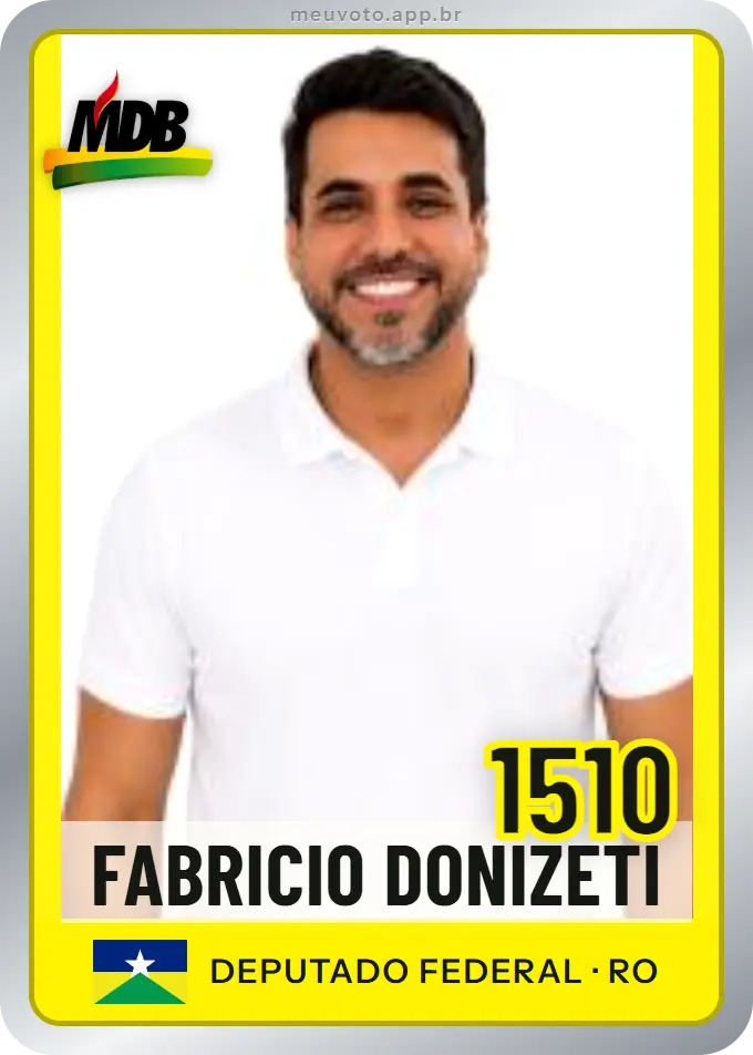 Carta de Fabricio Donizeti, número 1510, MDB