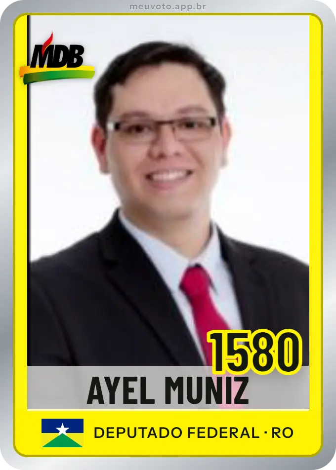 Carta de Ayel Muniz, número 1580, MDB