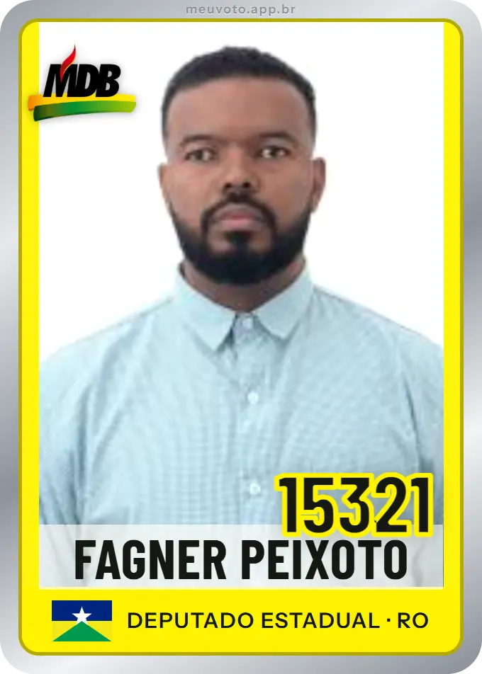 Carta de Fagner Peixoto, número 15321, MDB