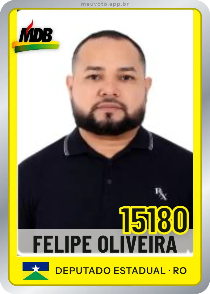Carta de Felipe Oliveira, número 15180, MDB