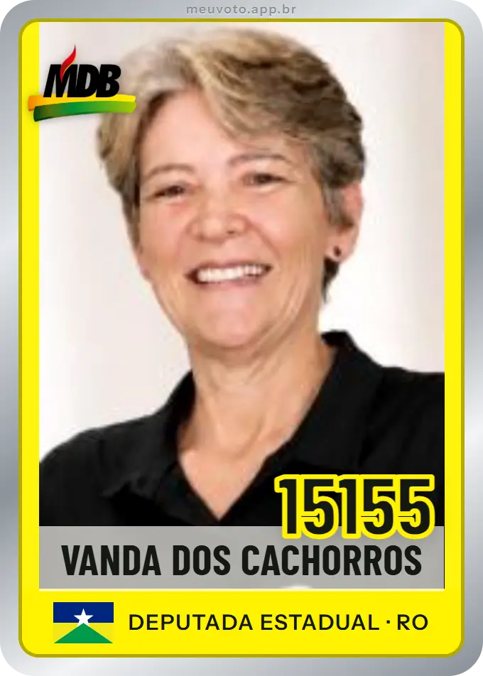 Carta de Vanda dos Cachorros, número 15155, MDB