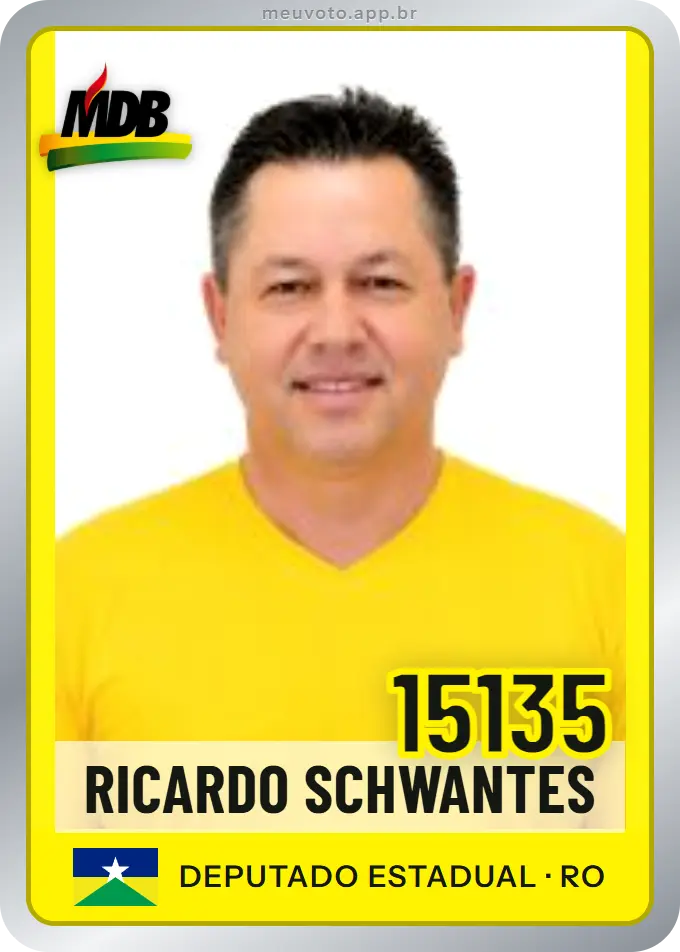 Carta de Ricardo Schwantes, número 15135, MDB