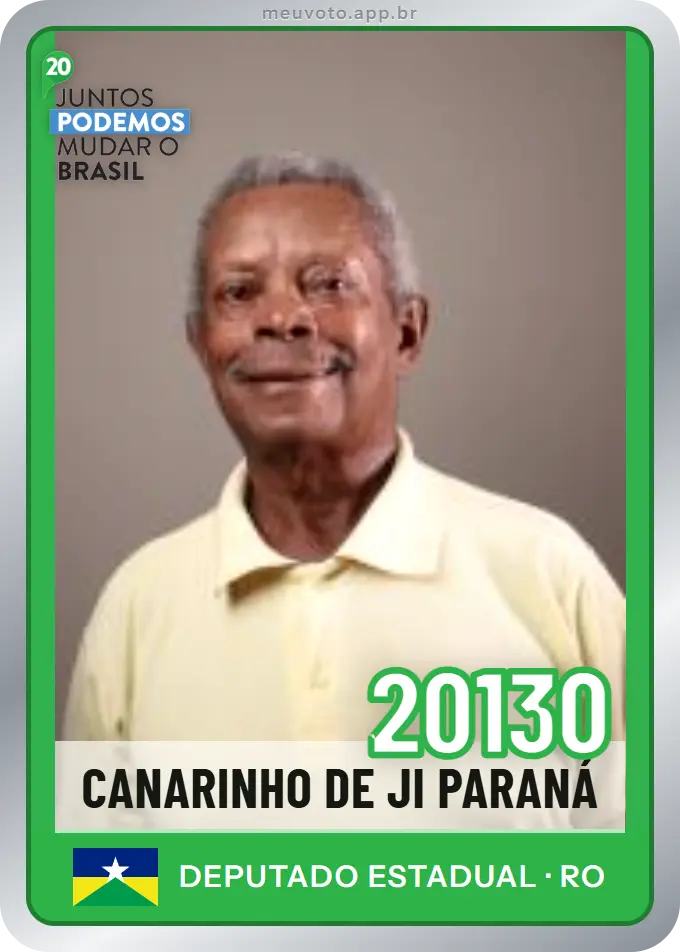 Carta de Canarinho de Ji Paraná, número 20130, Podemos