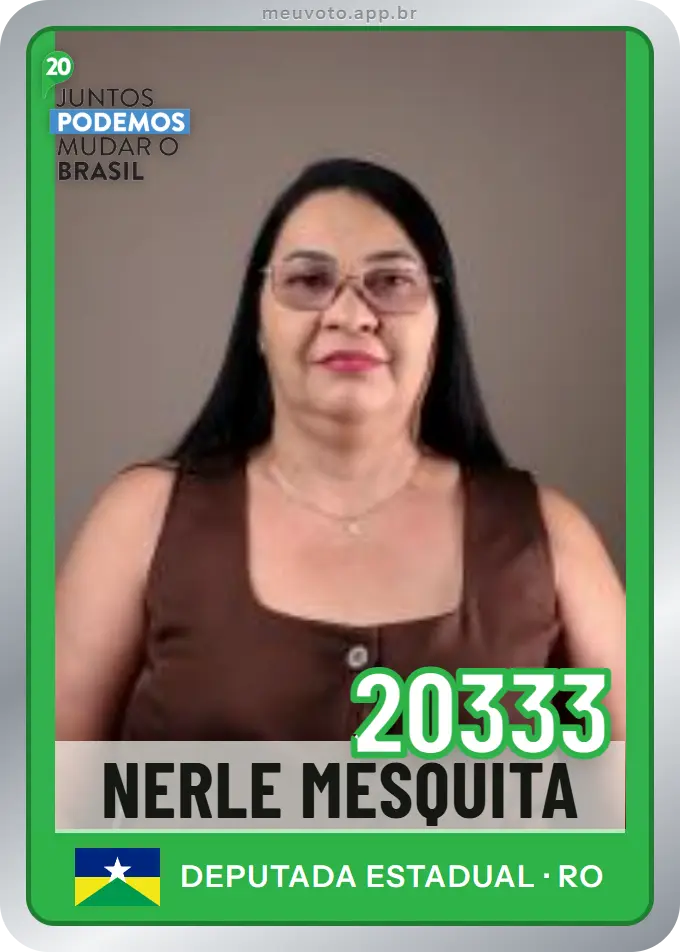 Carta de Nerle Mesquita, número 20333, Podemos