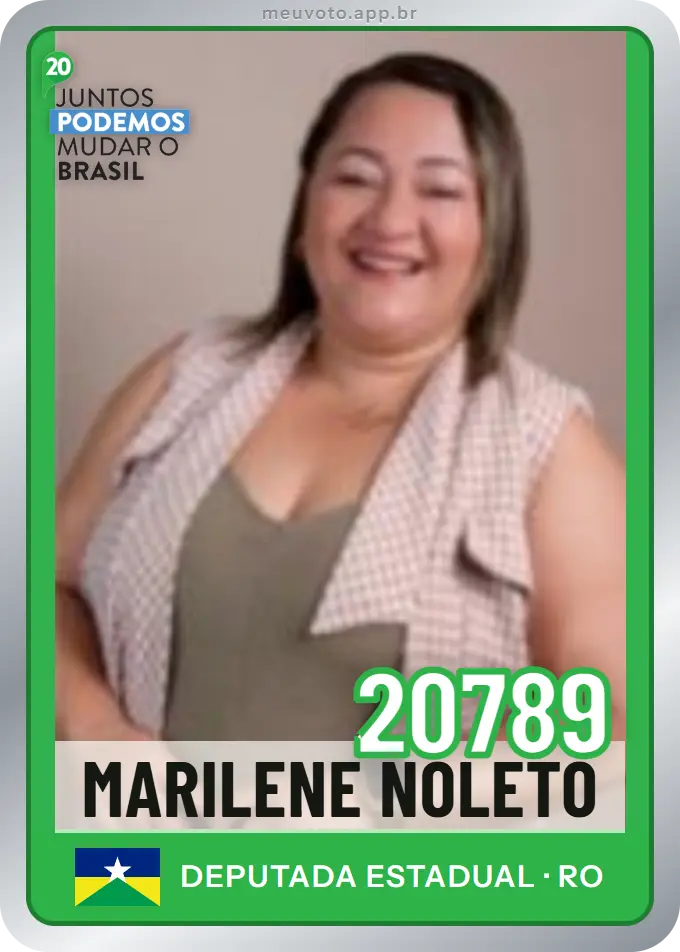 Carta de Marilene Noleto, número 20789, Podemos