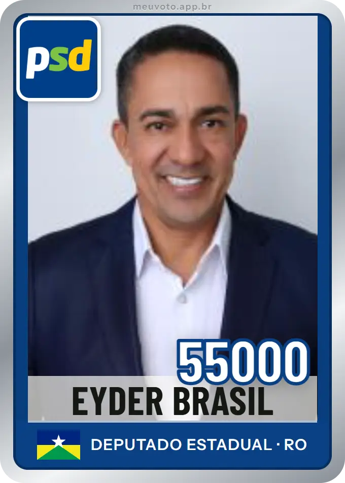 Carta de Eyder Brasil, número 55000, PSD