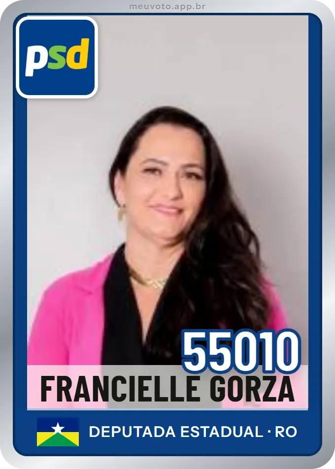 Carta de Francielle Gorza, número 55010, PSD
