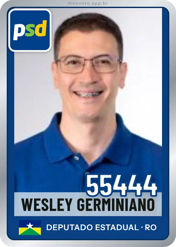 Carta de Wesley Germiniano, número 55444, PSD