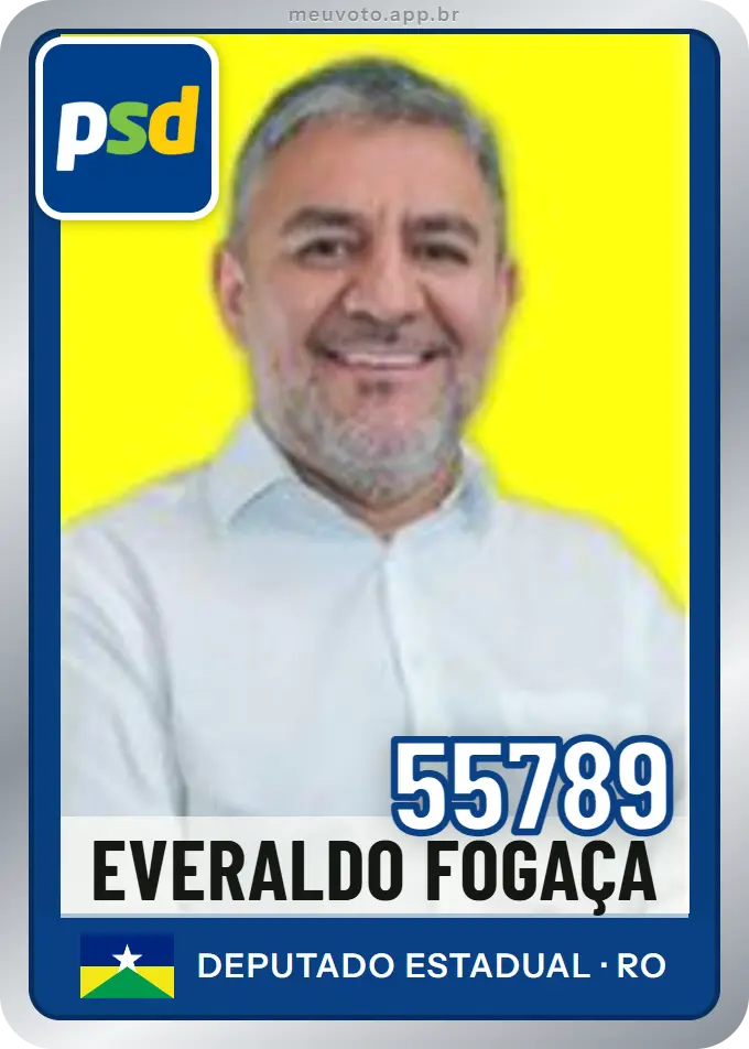 Carta de Everaldo Fogaça, número 55789, PSD