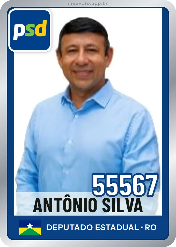 Carta de Antônio Silva, número 55567, PSD