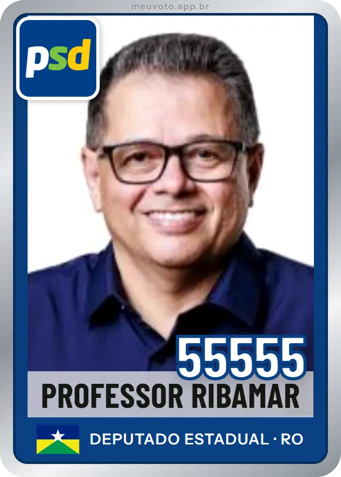 Carta de Professor Ribamar, número 55555, PSD