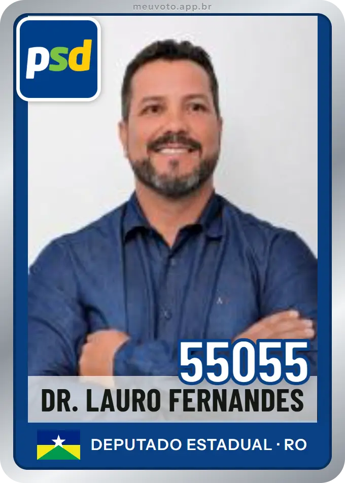Carta de Dr. Lauro Fernandes, número 55055, PSD