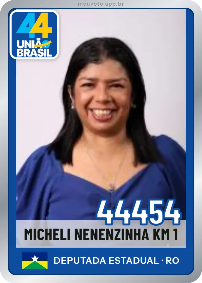 Carta de Micheli Nenenzinha Km 1, número 44454, União
