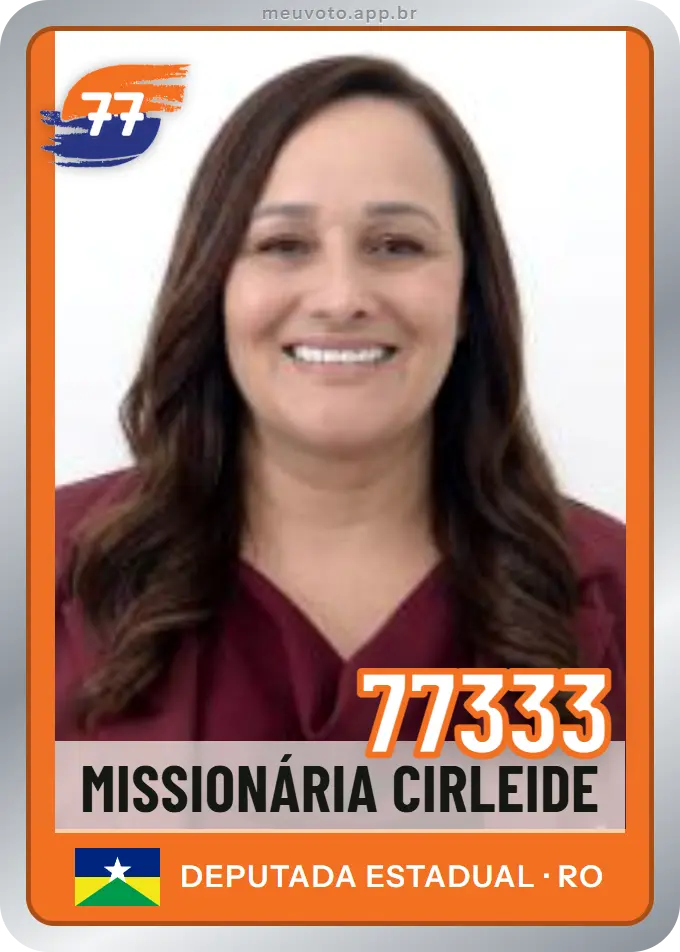 Carta de Missionária Cirleide, número 77333, Solidariedade