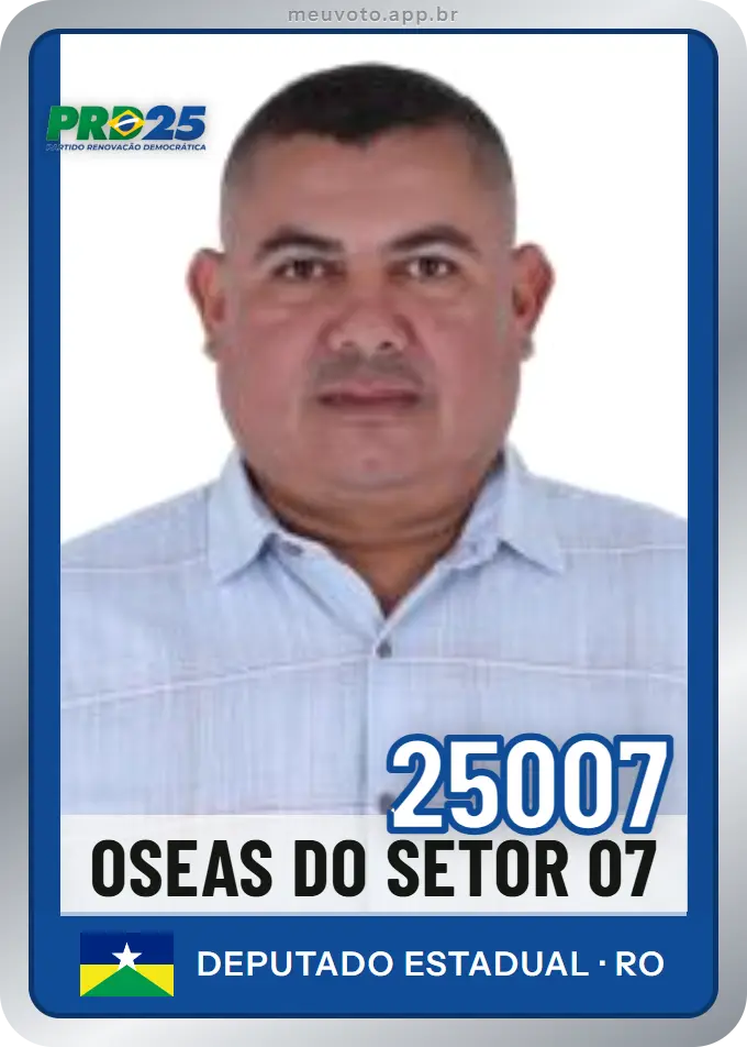 Carta de Oseas do Setor 07, número 25007, PRD