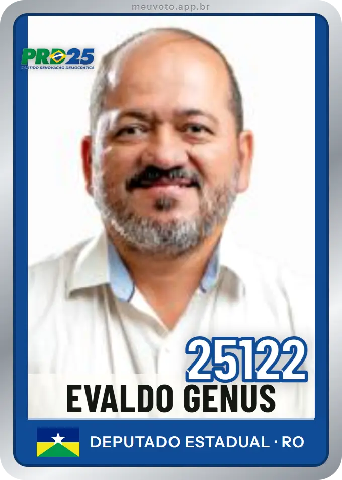 Carta de Evaldo Genus, número 25122, PRD
