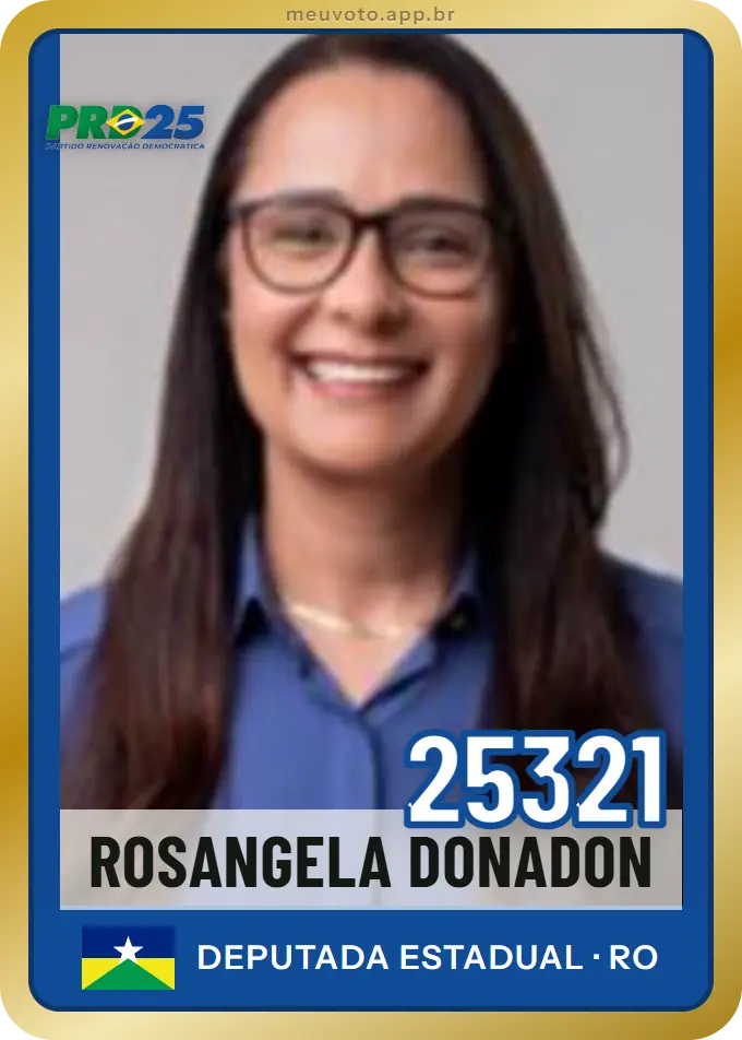 Carta de Rosangela Donadon, número 25321, PRD