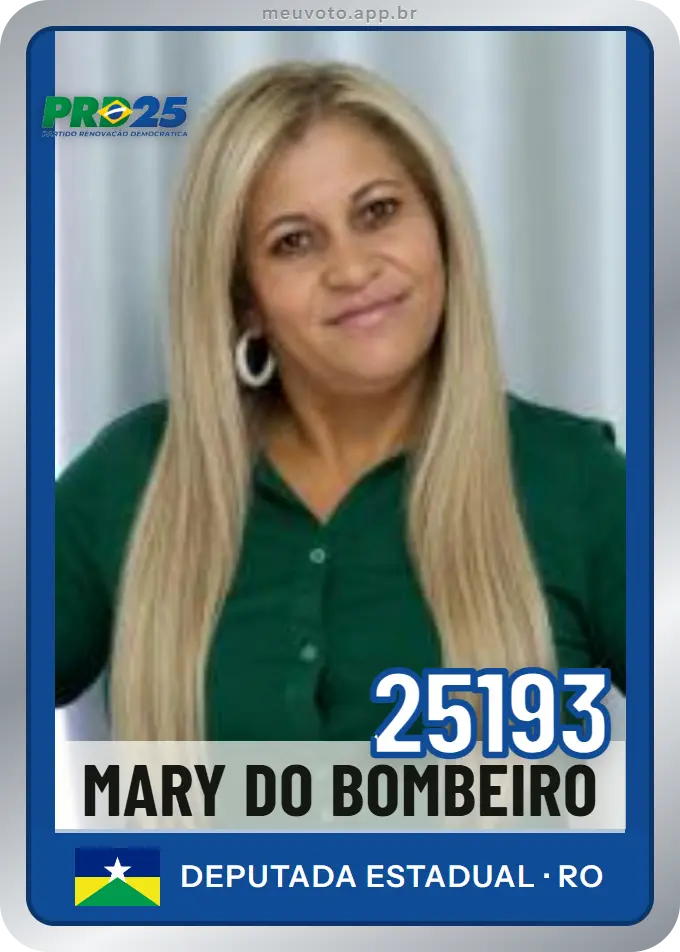 Carta de Mary do Bombeiro, número 25193, PRD