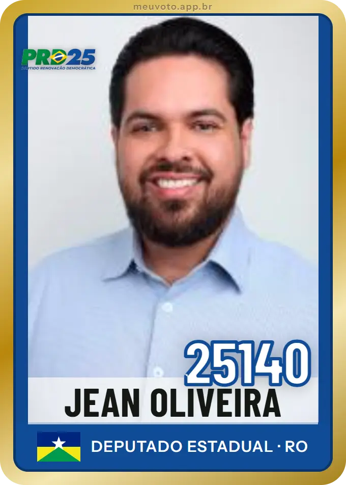 Carta de Jean Oliveira, número 25140, PRD